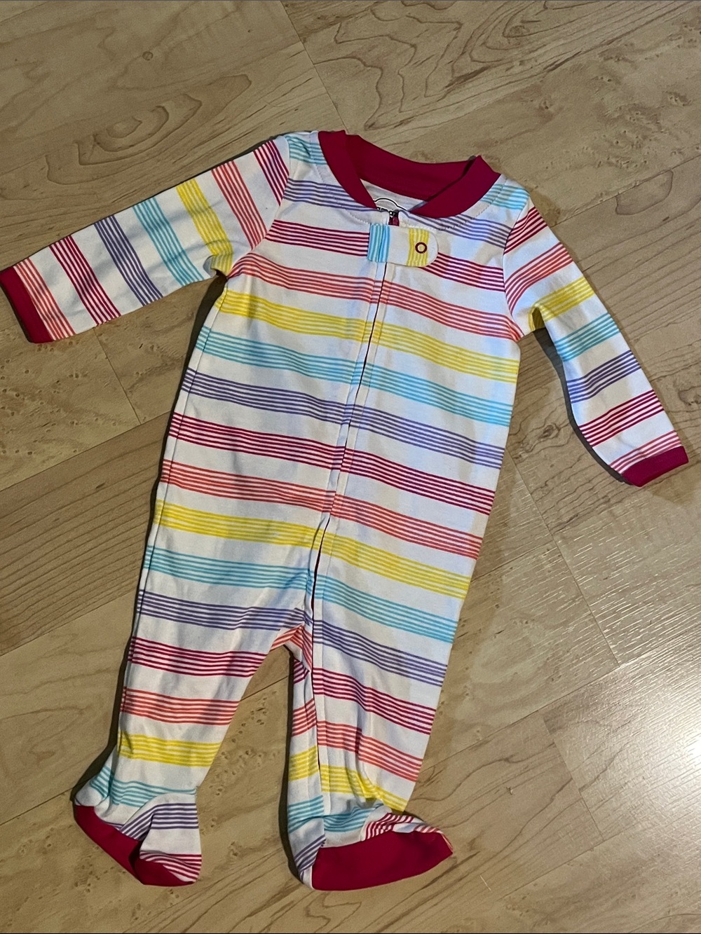 3 mo Lamaze Infant One-Piece Footed Sleeper - Organic Cotton -Multicolor